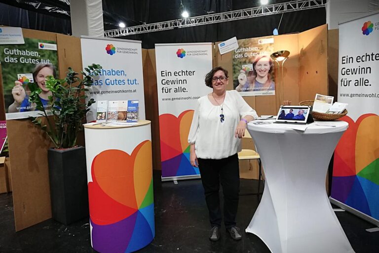 Genossenschaft-Gemeinwohl-Messestand-Engagement